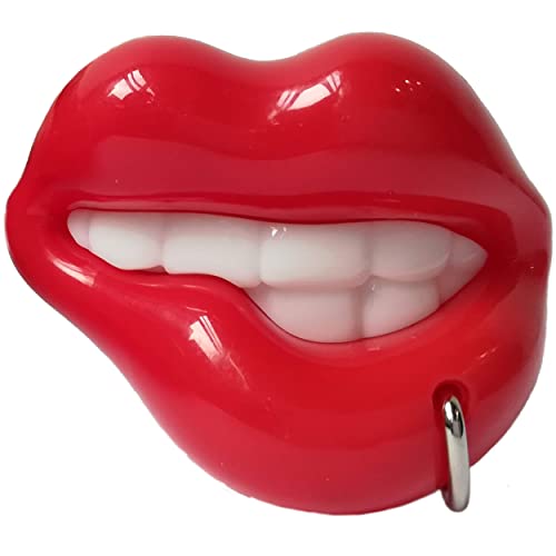 Display mit 24 Lutschern mit schrecklichen Zähnen WOM BPOP Mix Tower Taste Your Mood Schnuller-Lutscher mit verschiedenen witzigen Designs, 24 Stück (360 g)