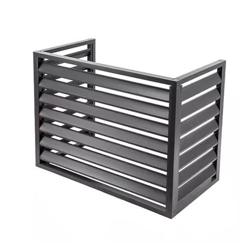 Valla para aire acondicionado de exterior ideal para decorar un balcón moderno en color blanco