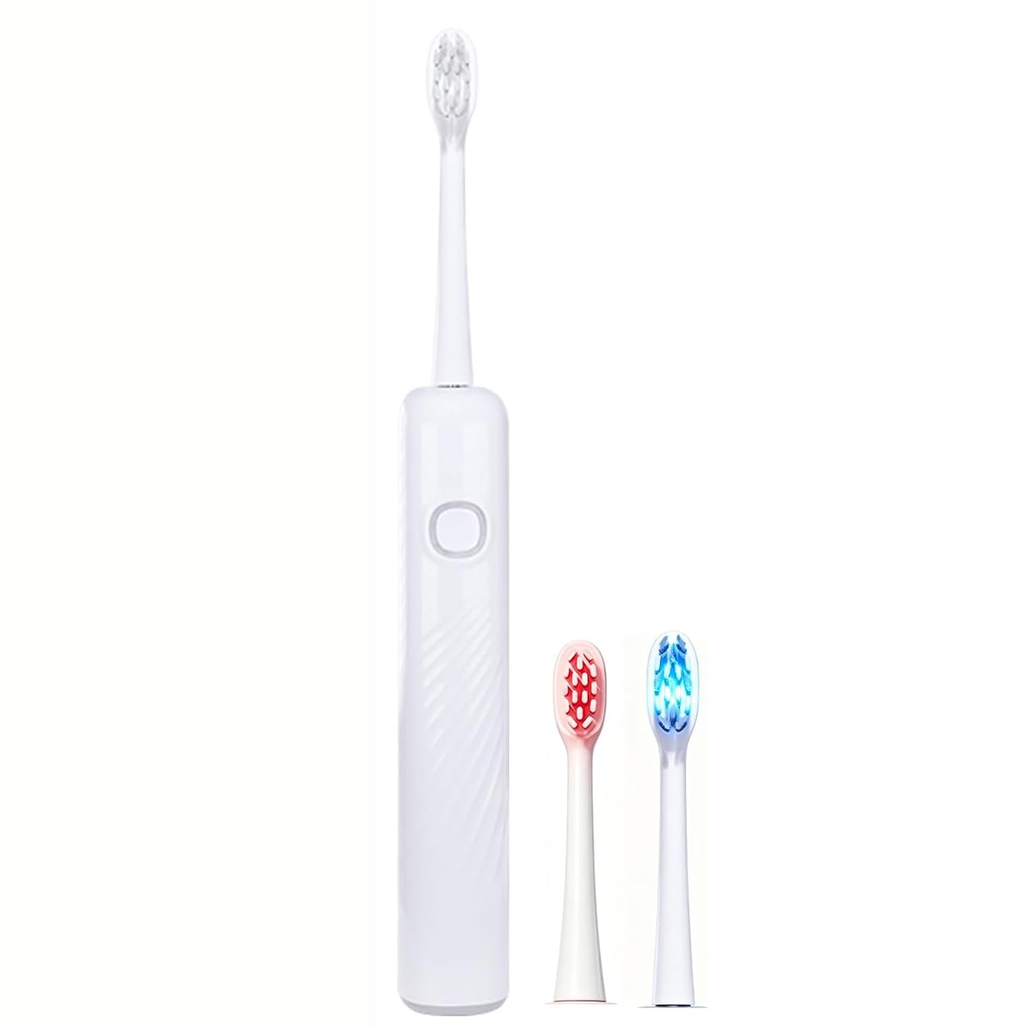 LBO Red Light + Blue Light Electric Toothbrush with + 1 RedLight 1 BlueLight Brush Head, Pap & Enamel Repair Whitening Toothpaste, USB Rechargeable Sonic Toothbrush with Replacement Brush Head,White-image-23