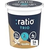 Ratio Trio Yogurt Cultured Dairy Snack, Vanilla, 2g Sugar, Keto Yogurt Alternative, 24 oz