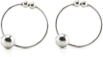 Non-Piercing Nipple Silver Bull Rings - Sensual Body Jewelry TT11861