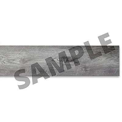 Lucida Surfaces Luxury Vinyl Flooring Tiles | Interlocking Flooring for DIY Installation | Sample Wood Look Plank | Andesite | MaxCore | 7 inch x 12 inch, Single Sample Tile