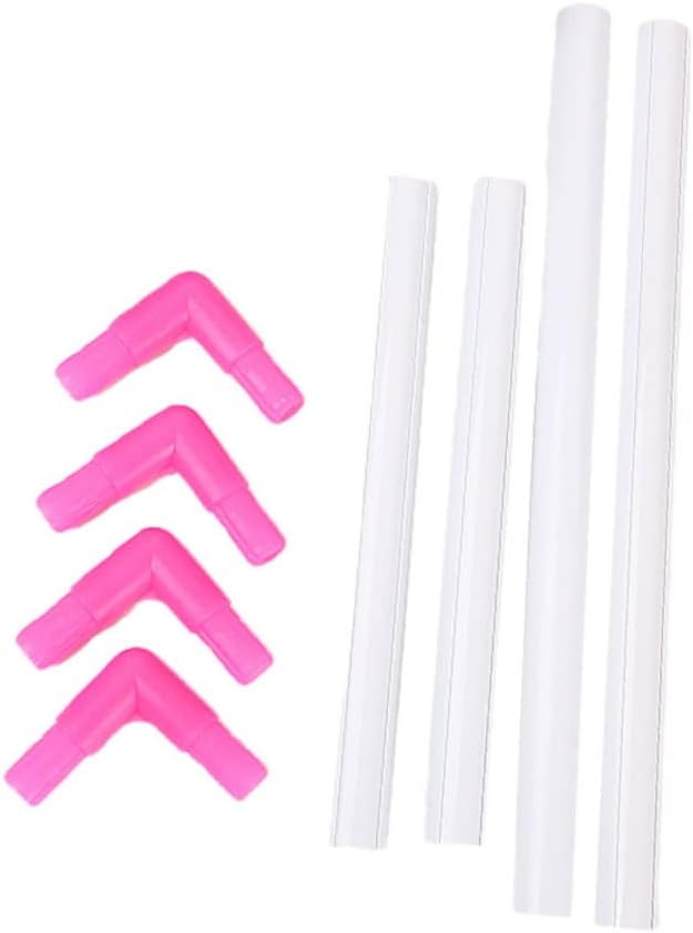 SEWOART 8pcs Clip Embroidery Frame Handheld Cross Rack Random Color for Easy Assembly and Storage for Quilting and Painting