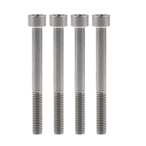 Vis en titane M5 pour vélo anti rouille hexagonale 50 mm pack de 4