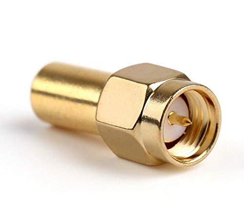 Adaptador Conector Coaxial RF SMA Macho 2 unidades miniatura 3