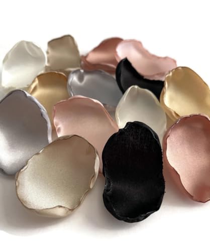 Blush Pink Silver Ivory Champagne Black Gold and Rose Gold Mix of 50 Flower Petals