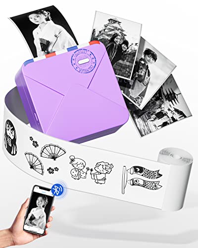 ミニプリンター スマホ対応 Memoking M02S サーマルプリンター スマホ用ミニプリンター 手帳プリンター 15/25/53mm対応印刷用紙 300dpiミニフォトプリンター 多言語専用アプリ 日本語の説明書 子供/家族/恋人へのクリスマスプレゼントに最適 手帳/領収書/写真/収納整理/自宅学習に使えます