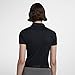 NIKE Women's Dry Short Sleeve Golf Polo, Black/Flat Silver, Small