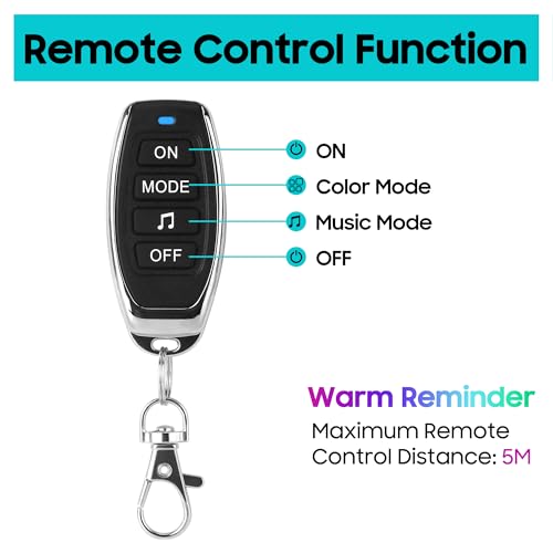 10L0L Golf Cart Underglow Led Light Strip Kit, 22 Modes Glow Neon Underbody Lighting With Wireless Remote Control thumb #4