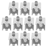 Agencement flexible des étagères : grâce aux supports pour placards et étagères, vous pouvez facilement modifier la position des étagères pour ranger les bouteilles hautes ou les emballages volumineux dans votre réfrigérateur. clip de fixation pour étagère de congélateur en acier inoxydable. clip de fixation pour étagère de congélateur en métal