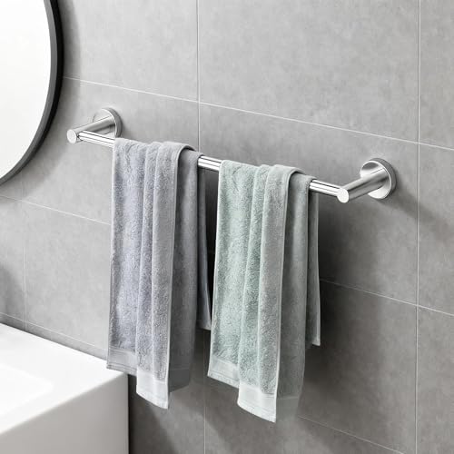 WJUAN Toallero Regulable 43–72 cm en Acero Inoxidable 304 – Tornillos Ocultos, para baño, Dormitorio y salón