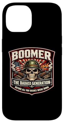 USA �u�[�}�[���� Badass Before You Sissies Were Before You Sissies Were Born �X�}�z�P�[�X iPhone 14 �p