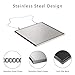 Liootech Fogless Shaving Shower Mirror, Fog Free Mirror Narrow Bezel Ultra-Thin 6.7 inch Metal Frame with 2 Stainless Steel Chains 17.3 & 10.6 inch