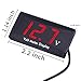 DC 12V Car Digital Voltmeter - AIMILAR LED Display Voltage Volt Meter Gauge for Car Motorcycle (Red)