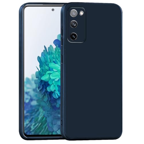 Image of Back Cover for Samsung Galaxy S20 FE 5G / 4G | Full Camera Protection | Premium Liquid Silicon Case | Flexible Bumper Case for Samsung Galaxy S20 FE 5G / 4G (Dark Blue)