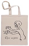 De calidad superior Capzy Grrr Argh Monster Sac à Provisions Réutilisable Shopping Bag Beige