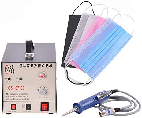 YUCHENGTECH Ultrasonic Hot Fixing Rhinestone Setting Machine Ultrasonic Self-priming Hot Drilling Machine Hot Drilling Hot Fixing Rhinestone Stones Studs Setter (110V)