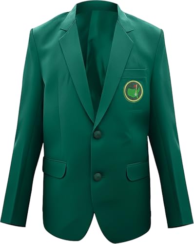 ADS Fashion Jackets Green Golf Coat for Men | Classic Lightweight Golf Blazer with Breathable Lining |Green Jacket Men Refined for Tournament