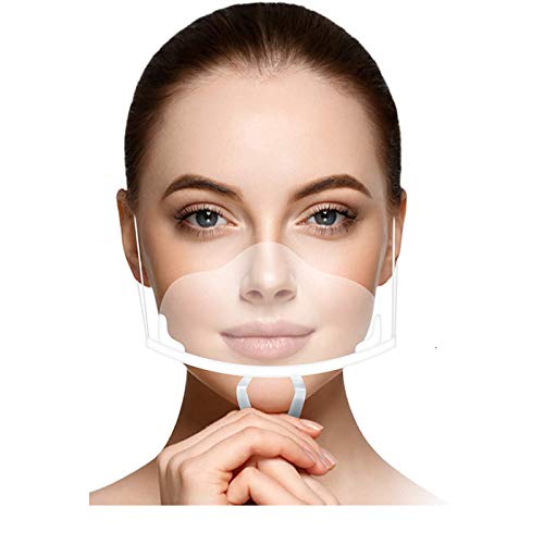 Preisvergleich Produktbild Gesichtsschild Face Shield Schutzvisier Mundschutz klein transparent Mund Nasen Schutz HMS DIWA