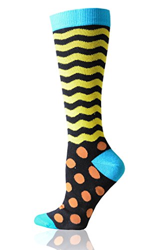 ICONOFLASH Men’s Premium Cotton Printed Dress Socks - 3 Pairs3