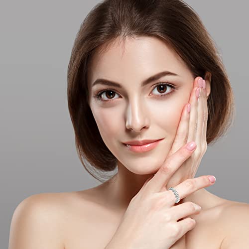 Pupillemon Daisy Flower Ring For Women, 925 Sterling Silver Rings Stacking Rings For Women, Adjustable Open Womens Rings Jewelry #TOP4