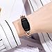 MASTOP Touch Screen Women Bracelet Wrist Watch Fashion Digital Dress Watch Stainless Steel Electronic Watches (Rose Gold)