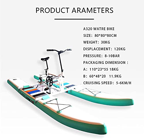 Image of Water Bicycle, Water Boating, Inflatable Kayak Bikeboat for Lake, Park Water Leisure Bicycles, Water Amusement Facilities