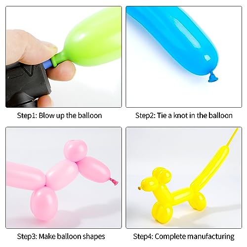 Image of ZNHIS 260 Balloons Kit - 100pcs Long Matt Color Mix for Balloon Arch and Animals - Random Colors