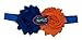 Divine Creations NCAA Florida Gators UnFRAYgettable Flower Baby Headband, One Size, Royal