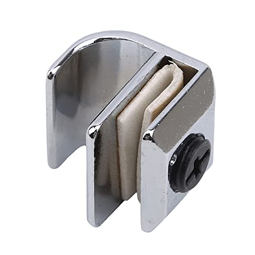 Heuskay 4 Pcs Glass Door Handle,Glass Clip Handle,Zinc Alloy No Drilling Door Clips Clamps Pulls Handles Knobs for 3-5mm Showcase Cabinets Drawer - Image 3