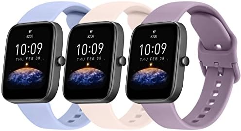 Oumida TPU Bands for Amazfit Bip 3 Pro/Bip 3/ Bip U Pro/Bip U/Bip S/Bip Lite/Bip S Lite/GTS 42mm, 20mm Quick Relase Soft Straps with Metal Buckle, Durable Wristbands for Women Men