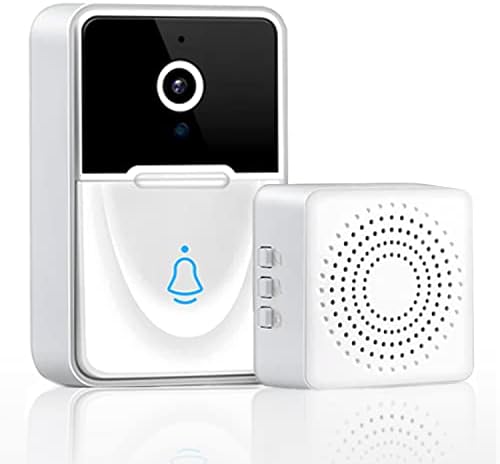 Smart Video Doorbell, Camera Wireless Intercom Doorbell, Anti-Theft Video Doorbell with Chime, Night Vision 2.4Ghz WiFi, for Houses Apartments Offices
