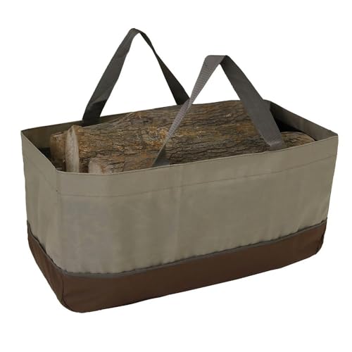 Bolsas de almacenamiento de leña Bolsas de almacenamiento de leña portátiles al aire libre Bolsas de almacenamiento multifuncionales de durabilidad a los arañazos Bolsas de almacenamiento de leña for
