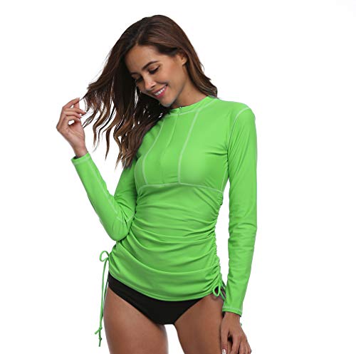 Image of Women's UV Sun Protection Long Sleeve Rash Guard Wetsuit Swimsuit Top