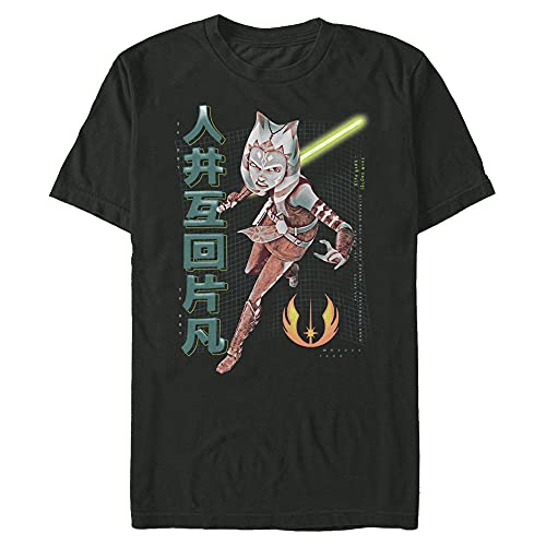 T-shirt Star Wars grand col rond noir XL résolvant le manque d'espace