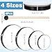 4 Pack Hand Drum Set, 6-12 Inch Wood Frame Percussion Instruments with Sticks for Beginners, Home Party Supplies