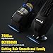 BESTBOMG® Hair Clippers for Men, Professional Hair Clippers, Beard Trimmer& Rechargeable Shaver Set, Metal T-Blade, LED Display, Barber Hair Cutting Kit for Men Grooming & Gifts, BS-808A (Black)