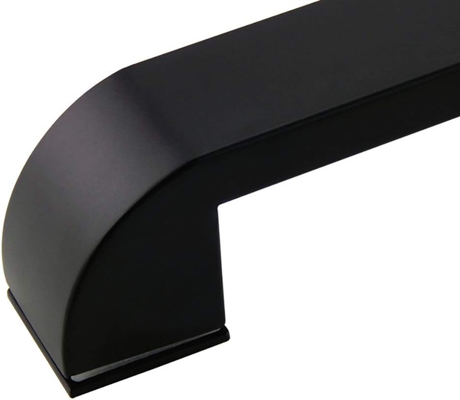 Glass Matte Black Paint 304 Stainless Steel Home Hotel Bathroom Shower Room Sliding Door Push Pull 1 Pack