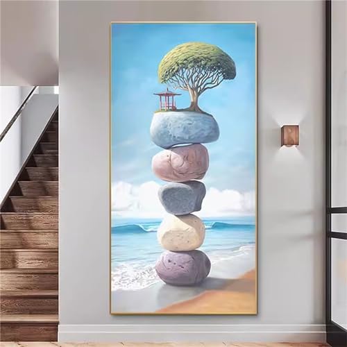 Peinture diamant arbre 5D Fheeao 90x210cm grand kit complet DIY