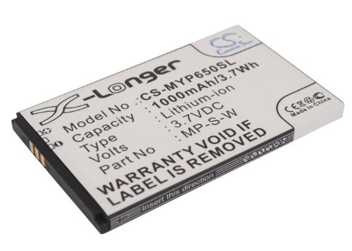 1 Year Warranty - 3.7V Battery For MyPhone MP-S-W, 6500
