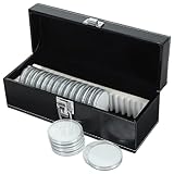 Solution de rangement compacte et portable : cet étui à pièces portable peut contenir jusqu’à 20 capsules, facilitant ainsi l’organisation et le transport de votre matériel numismatique