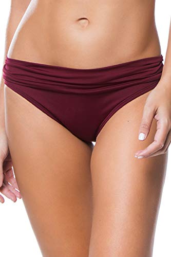Image of La Blanca Women's Island Goddess Shirred Band Hipster Bikini Bottom