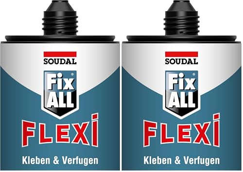 Colle universelle mastic de fixation Soudal Fix All Flexi 470 g blanc buse à clip