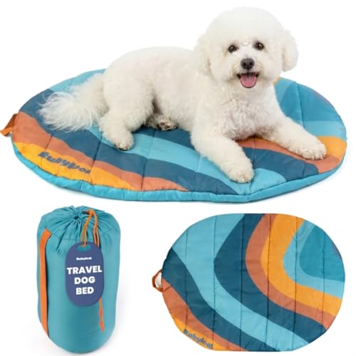 Travel Dog Bed (30" x 22") – Foldable & Packable for Travel, Road Trip, Camping…