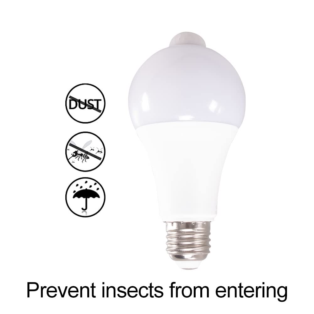 1fortunate Lights 1 0pcs AC85-220V 9W 12W15W LED PIR Bombilla de la luz del Sensor de Movimiento E27 Lámpara del Sensor del Detector del Bulbo Inteligente for el Puerco del hogar del Garaje del Patio