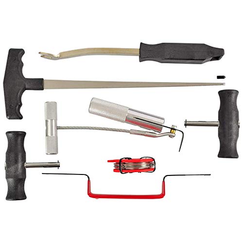 HASKYY 7 Tlg Autoglas Einbau Ausbau Reparatur KFZ Windschutzscheibe Set Unerlässliches Werkzeug für Auto CAAW-15