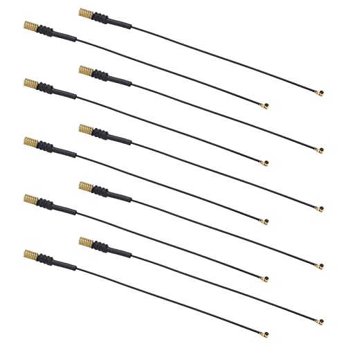 QANYEGN 10PCS Internal Antenna with Spring, Replacement Aircraft Receiver Antenna, Antenna Coaxial Pigtail Cable for Development Board