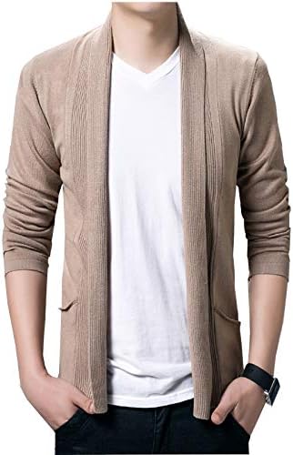 Amazon Sufoen メンズ カーディガン 羽織 襟付き ニットカーディガン カーデ ストレッチ コットン 着回し ジャケット カーディガン 通販