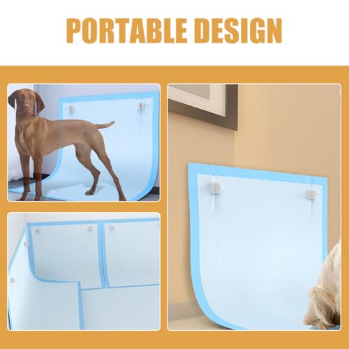 VERDANVERSE Welpen Urinunterlagenhalter Magnetisch Tragbarer Hunde Urinalhalter aus Kunststoff rutschfeste Wandbefestigung für Größen
