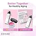 COSRX Pink Peptides Collagen Hydrogel Eye Patch for Puffy Eyes and Dark Circles, Under Eye Mask, 60 Under Eye Patches, Korean Skin Care